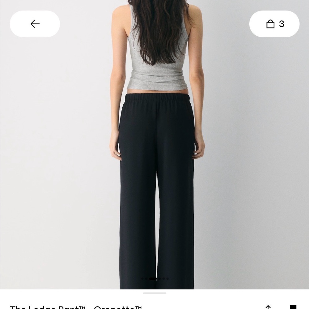 Aritzia lodge pants - black crepette 
Original fit